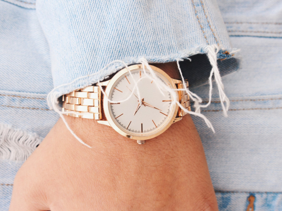 Elegant golden watch