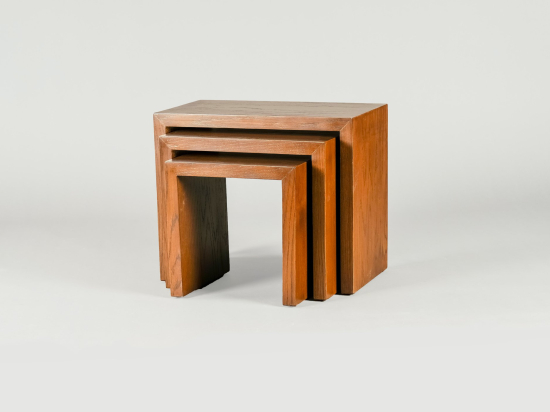 Set of three footrests