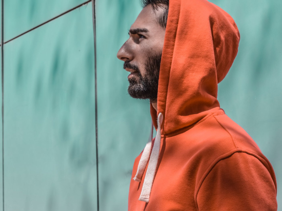 Red hoodie