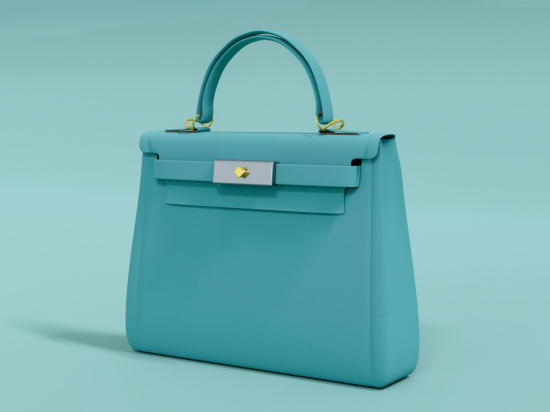 Blue simple bag