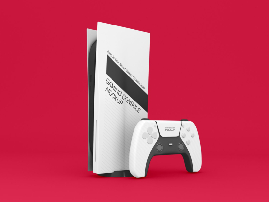 White gaming console figurine