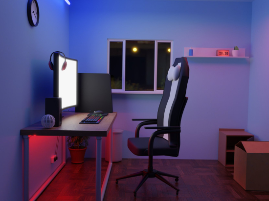 Gaming under-desk lightning