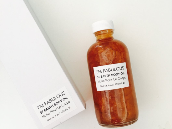 "I'm Fabulous" body oil