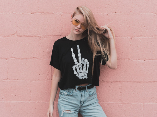 Bone-peace shirt
