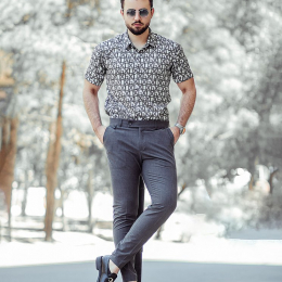 Men patterned chemise